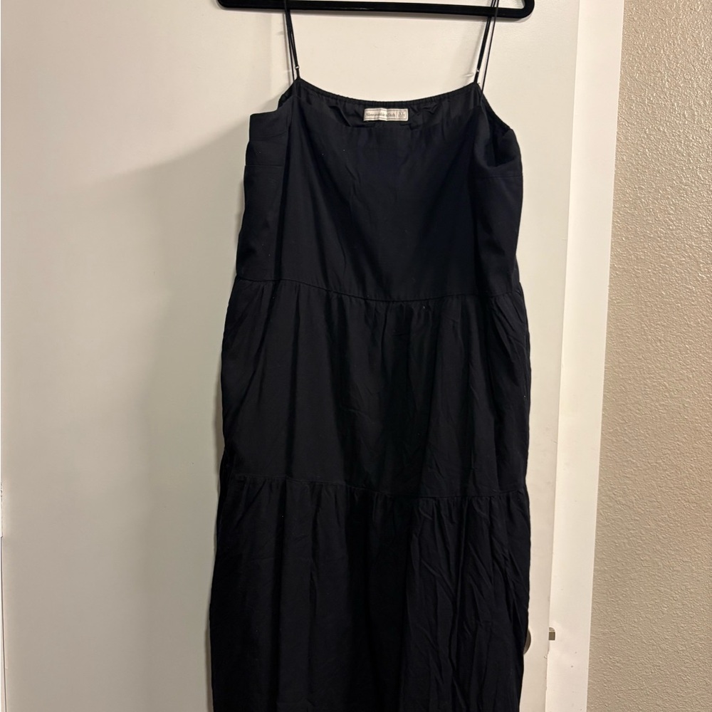 Abercrombie & Fitch Black Spaghetti Strap Sundress